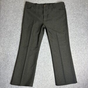 Vintage Wrangler Wrancher Dress Pants Mens 42x30 Gray Western Flare Pants USA